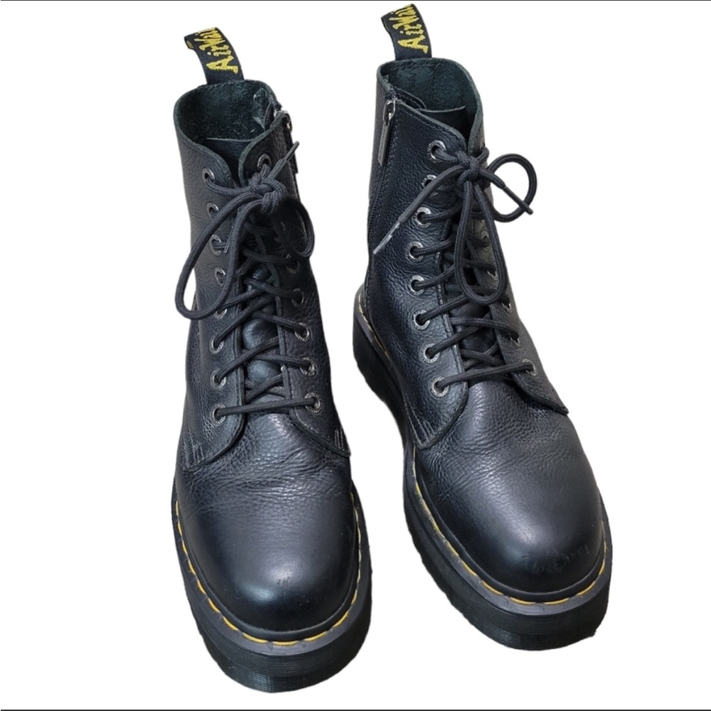 Dr Marten platform combat boots